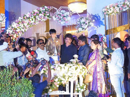 Nagarjuna at party in Hyderabad